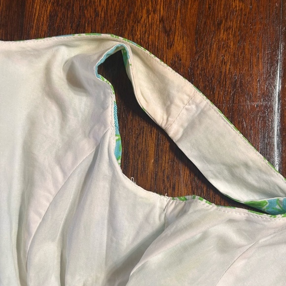 Lilly Pulitzer Girls Mini Gosling Sleeveless Dress Green Blue Size 8 - Picture 4 of 6